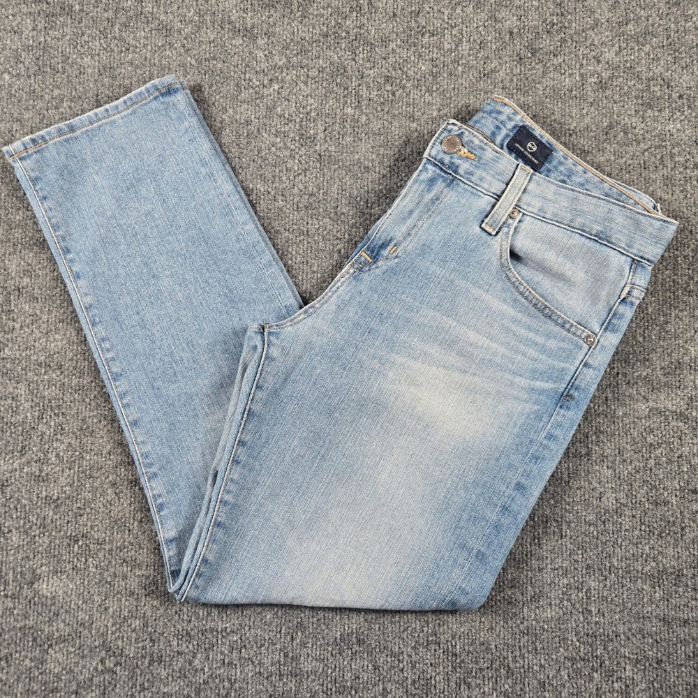AG Adriano Goldschmied Ex-Boyfriend Slim Jeans Womens 28R Light Wash Blue Denim